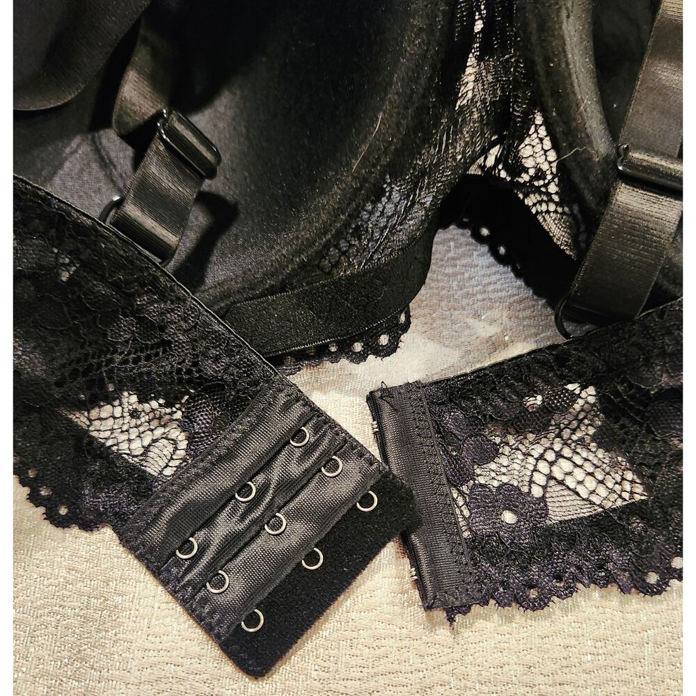 Pink‎ Lover Women's Bra 44DD Black Lace - Picture 3 of 6